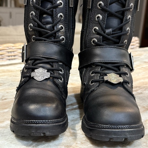 Women’s HARLEY DAVIDSON Talley Ridge 7.25" Motorcycle Boots D83878- Size 6 - Picture 5 of 10